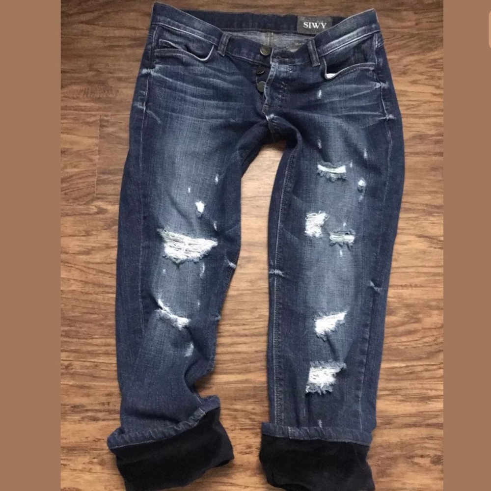SIWI DENIM BOYFRIEND SLOUCHY DESTROYED Stretch 26
